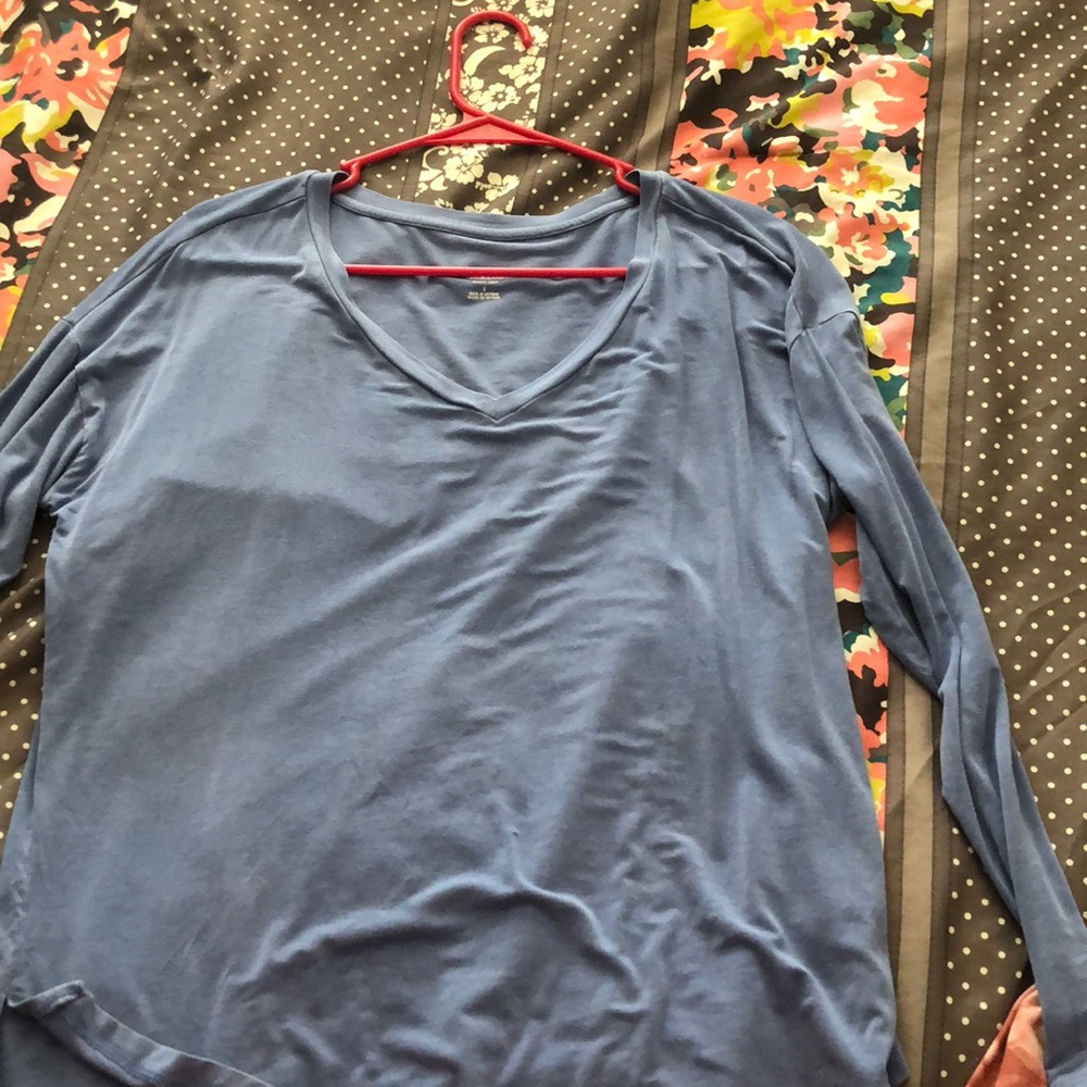 Blue long sleeve shirt